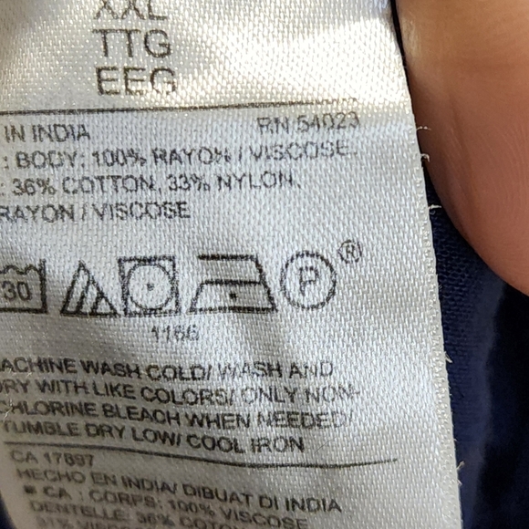 Old Navy Navy Blue relaxed fit blouse size XXL - Picture 10 of 11